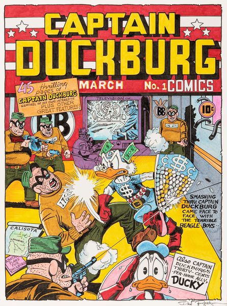 Don Rosa : Captain Duckburg n. 1  - Asta Fumetti: Tavole e Illustrazioni Originali - Associazione Nazionale - Case d'Asta italiane
