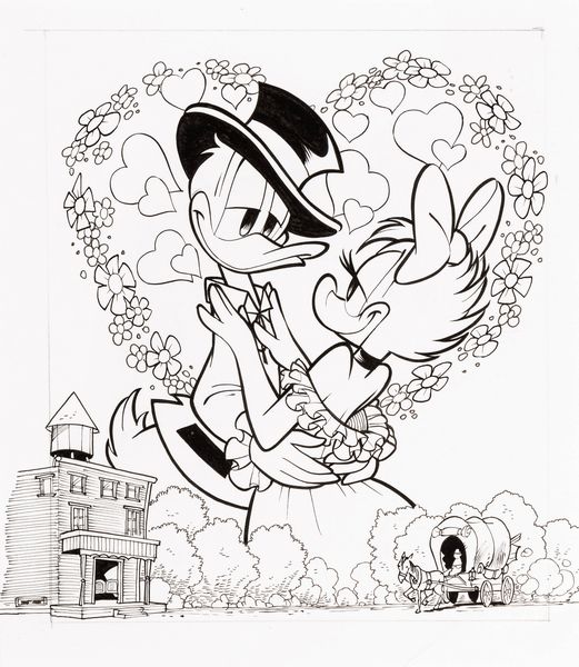 Donald Soffritti : I Grandi Classici Disney 208  - Asta Fumetti: Tavole e Illustrazioni Originali - Associazione Nazionale - Case d'Asta italiane