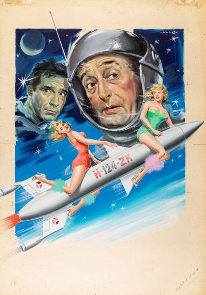 Angelo Cesselon : Tot nella luna  - Asta Fumetti: Tavole e Illustrazioni Originali - Associazione Nazionale - Case d'Asta italiane