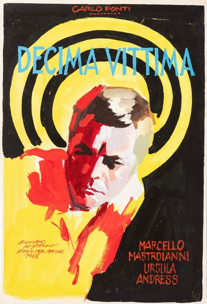 Giuliano Nistri : La decima vittima (Marcello Mastroianni)  - Asta Fumetti: Tavole e Illustrazioni Originali - Associazione Nazionale - Case d'Asta italiane