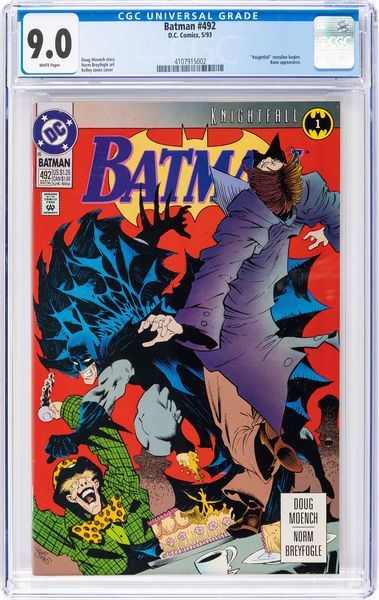 Batman # 492  - Asta Fumetti: Tavole e Illustrazioni Originali - Associazione Nazionale - Case d'Asta italiane