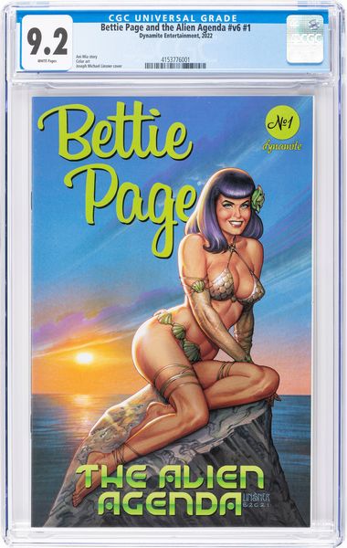 Bettie Page and the Alien Agenda v6 # 1  - Asta Fumetti: Tavole e Illustrazioni Originali - Associazione Nazionale - Case d'Asta italiane