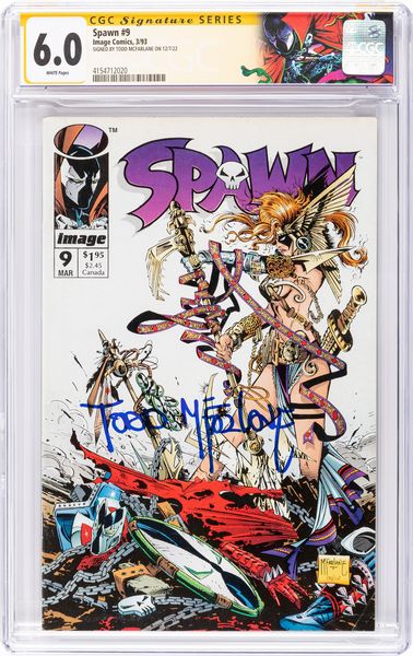 Todd McFarlane : Spawn # 9 (Signature Series)  - Asta Fumetti: Tavole e Illustrazioni Originali - Associazione Nazionale - Case d'Asta italiane