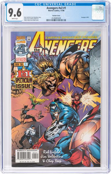 Avengers v2 # 1 (Variant Cover)  - Asta Fumetti: Tavole e Illustrazioni Originali - Associazione Nazionale - Case d'Asta italiane