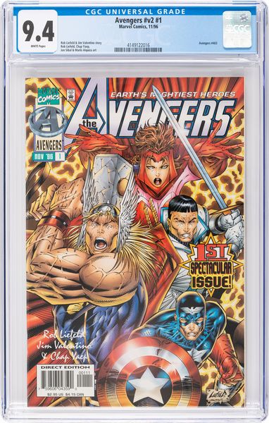 Avengers v2 # 1  - Asta Fumetti: Tavole e Illustrazioni Originali - Associazione Nazionale - Case d'Asta italiane