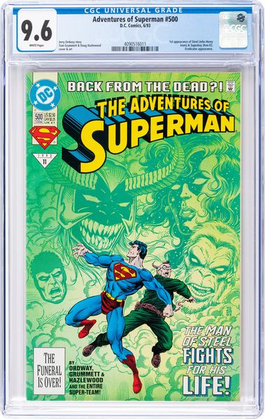 Adventures of Superman # 500  - Asta Fumetti: Tavole e Illustrazioni Originali - Associazione Nazionale - Case d'Asta italiane
