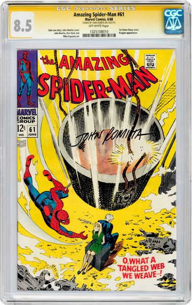 John Romita Sr. : Amazing Spider-Man # 61 (Signature Series)  - Asta Fumetti: Tavole e Illustrazioni Originali - Associazione Nazionale - Case d'Asta italiane
