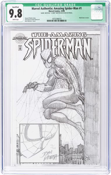 John Romita Sr. : Marvel Authentix: Amazing Spider-Man (Qualified)  - Asta Fumetti: Tavole e Illustrazioni Originali - Associazione Nazionale - Case d'Asta italiane