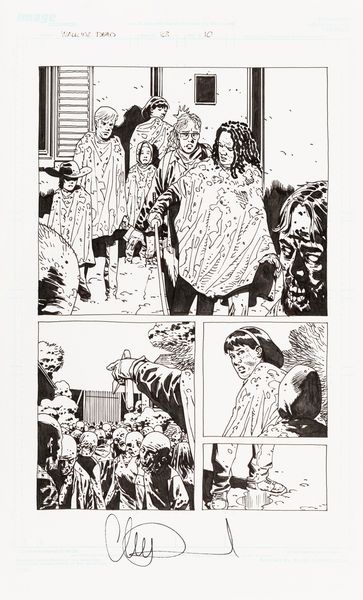 Charlie Adlard : The Walking Dead  - Asta Fumetti: Tavole e Illustrazioni Originali - Associazione Nazionale - Case d'Asta italiane