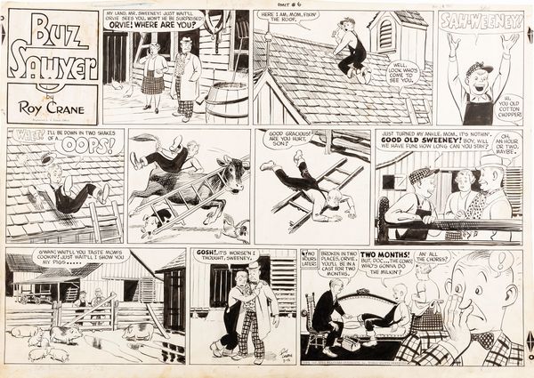 Roy Crane : Buz Sawyer  - Asta Fumetti: Tavole e Illustrazioni Originali - Associazione Nazionale - Case d'Asta italiane