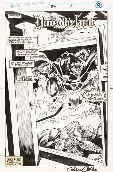 Gene Colan : Marvel Comics Presents - Demogoblin's Lament  - Asta Fumetti: Tavole e Illustrazioni Originali - Associazione Nazionale - Case d'Asta italiane