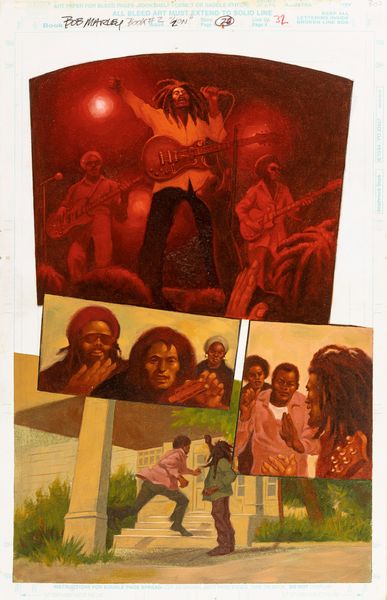 Gene Colan : Bob Marley: Tale of the Tuff Gong - Lion  - Asta Fumetti: Tavole e Illustrazioni Originali - Associazione Nazionale - Case d'Asta italiane
