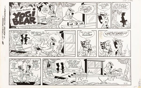 Gene Hazelton : Yogi Bear  - Asta Fumetti: Tavole e Illustrazioni Originali - Associazione Nazionale - Case d'Asta italiane