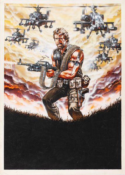 Symeoni (Sandro Simeoni) : Colombia Connection: Il massacro (Delta Force 2: The Colombian Connection)  - Asta Fumetti: Tavole e Illustrazioni Originali - Associazione Nazionale - Case d'Asta italiane