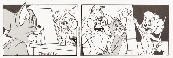 Kelly Jarvis : Tom & Jerry  - Asta Fumetti: Tavole e Illustrazioni Originali - Associazione Nazionale - Case d'Asta italiane