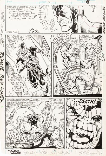 Ron Lim : Solo Avengers - When the Abomination Comes a' Calling!  - Asta Fumetti: Tavole e Illustrazioni Originali - Associazione Nazionale - Case d'Asta italiane
