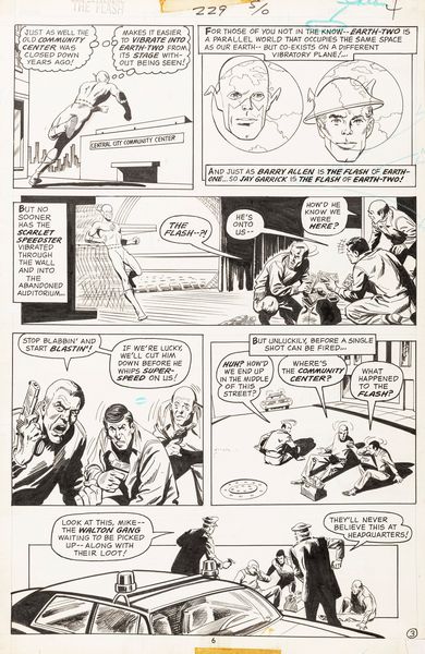 Irv Novick : The Flash - The Rag Doll Runs Wild!  - Asta Fumetti: Tavole e Illustrazioni Originali - Associazione Nazionale - Case d'Asta italiane
