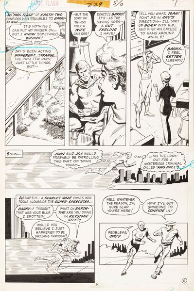 Irv Novick : The Flash - The Rag Doll Runs Wild!  - Asta Fumetti: Tavole e Illustrazioni Originali - Associazione Nazionale - Case d'Asta italiane