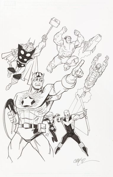 Craig Rousseau : Marvel Super Heroes Magazine  - Asta Fumetti: Tavole e Illustrazioni Originali - Associazione Nazionale - Case d'Asta italiane