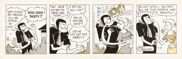 Bud Sagendorf : Popeye  - Asta Fumetti: Tavole e Illustrazioni Originali - Associazione Nazionale - Case d'Asta italiane