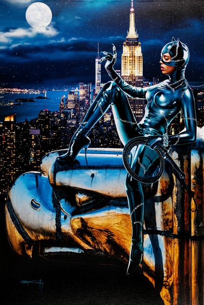 Gennadiy Koufay : Catwoman N.Y.C.  - Asta Fumetti: Tavole e Illustrazioni Originali - Associazione Nazionale - Case d'Asta italiane