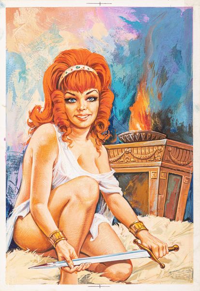 Primo Marcarini : Teodora - Ore d'orgasmo  - Asta Fumetti: Tavole e Illustrazioni Originali - Associazione Nazionale - Case d'Asta italiane