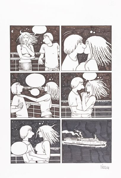 Marco Nizzoli : La bella estate  - Asta Fumetti: Tavole e Illustrazioni Originali - Associazione Nazionale - Case d'Asta italiane