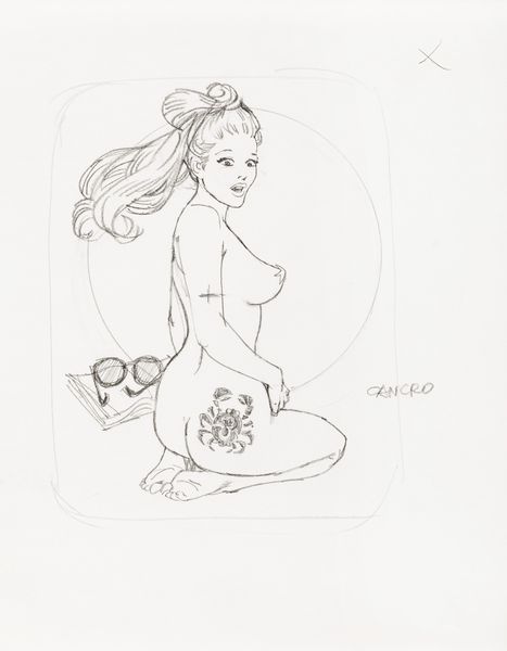 Sergio Zaniboni : Sexy oroscopo - Cancro  - Asta Fumetti: Tavole e Illustrazioni Originali - Associazione Nazionale - Case d'Asta italiane