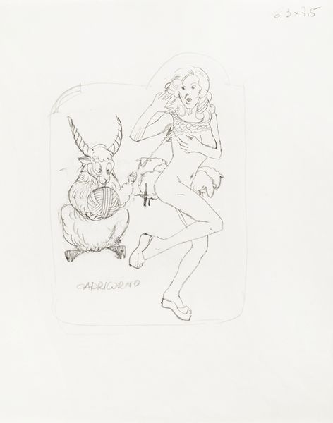 Sergio Zaniboni : Sexy oroscopo - Capricorno  - Asta Fumetti: Tavole e Illustrazioni Originali - Associazione Nazionale - Case d'Asta italiane