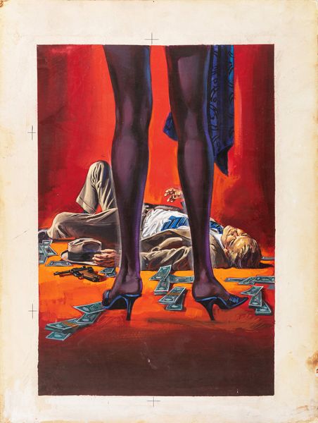 Mos (Mario De Berardinis) : Thriller movie  - Asta Fumetti: Tavole e Illustrazioni Originali - Associazione Nazionale - Case d'Asta italiane