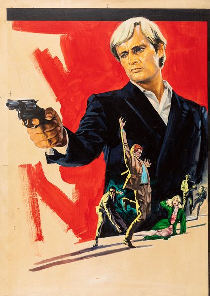 A.N.I. (autore non identificato) : Con le spalle al muro (Sol Madrid)  - Asta Fumetti: Tavole e Illustrazioni Originali - Associazione Nazionale - Case d'Asta italiane