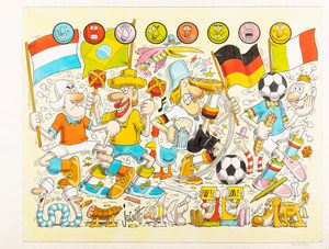 Benito Jacovitti - Mondiali di calcio