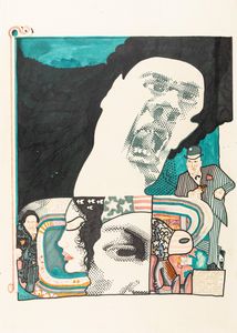 Andrea Pazienza - Mentre l'occhio di Dio ti guarda tu mi guardi la fidanzata?