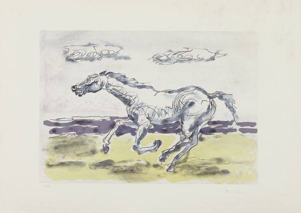 Orfeo Tamburi : Cavallo fuggente  - Asta Arte Moderna, Contemporanea, '800 e '900 - Associazione Nazionale - Case d'Asta italiane