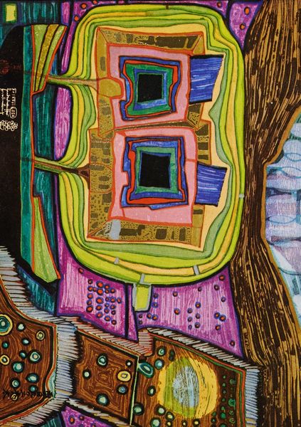 Friedensreich Hundertwasser : Green power  - Asta Arte Moderna, Contemporanea, '800 e '900 - Associazione Nazionale - Case d'Asta italiane