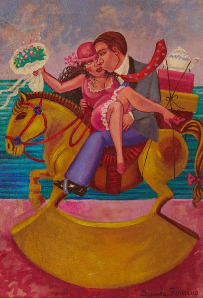 Daniela Romano : Viaggio di nozze sul cavallo a dondolo  - Asta Arte Moderna, Contemporanea, '800 e '900 - Associazione Nazionale - Case d'Asta italiane
