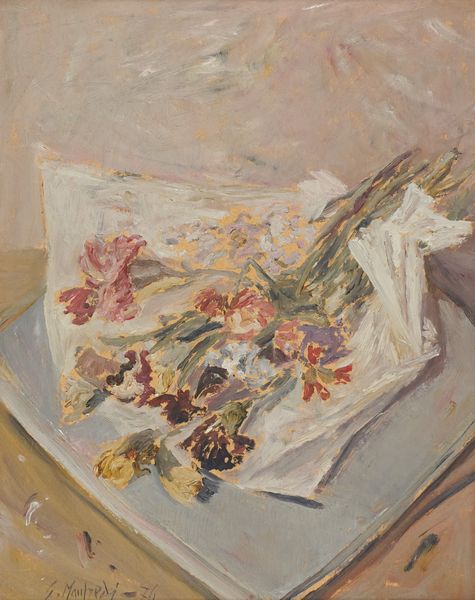 Giuseppe Manfredi : Fiori distesi  - Asta Arte Moderna, Contemporanea, '800 e '900 - Associazione Nazionale - Case d'Asta italiane