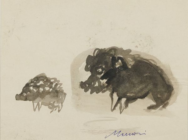 MINO MACCARI : Cinghiali  - Asta Arte Moderna, Contemporanea, '800 e '900 - Associazione Nazionale - Case d'Asta italiane
