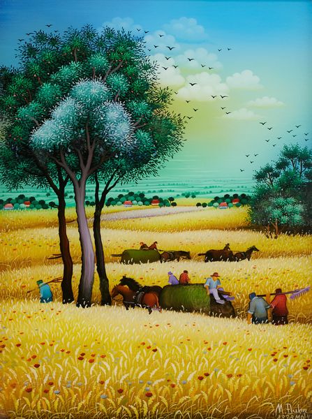 Martin Dukin : Mietitura  - Asta Arte Moderna, Contemporanea, '800 e '900 - Associazione Nazionale - Case d'Asta italiane