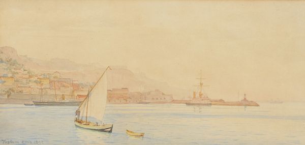 Tristram James Ellis : Porto di Gibilterra  - Asta Arte Moderna, Contemporanea, '800 e '900 - Associazione Nazionale - Case d'Asta italiane