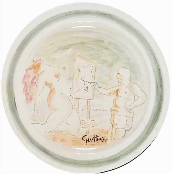 Renato Guttuso : A Picasso  - Asta Arte Moderna, Contemporanea, '800 e '900 - Associazione Nazionale - Case d'Asta italiane