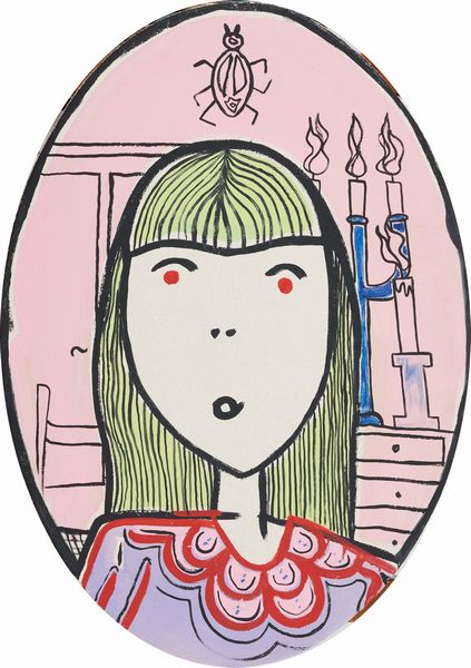 Filippo Biagioli : Nobildonna con bocca a culo di gallina che si guarda allo specchio  - Asta Arte Moderna, Contemporanea, '800 e '900 - Associazione Nazionale - Case d'Asta italiane