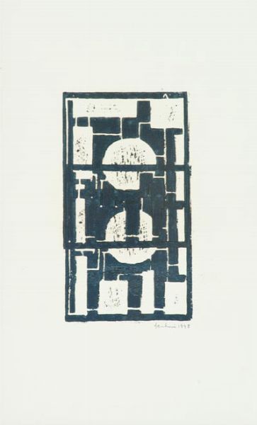 Venturino Venturi : Composizione astratta  - Asta Arte Moderna, Contemporanea, '800 e '900 - Associazione Nazionale - Case d'Asta italiane