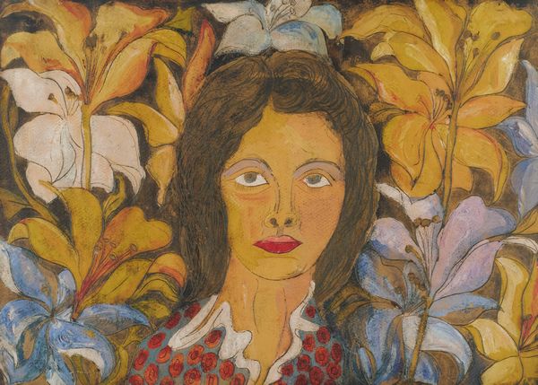 Giuseppe Serafini : Donna con fiori  - Asta Arte Moderna, Contemporanea, '800 e '900 - Associazione Nazionale - Case d'Asta italiane