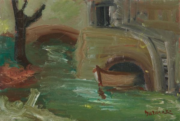 Enrico  Bardazzi : Paesaggio con barca  - Asta Arte Moderna, Contemporanea, '800 e '900 - Associazione Nazionale - Case d'Asta italiane