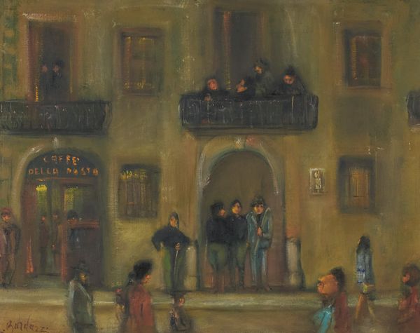 Enrico Bardazzi : Caff della posta Prato  - Asta Arte Moderna, Contemporanea, '800 e '900 - Associazione Nazionale - Case d'Asta italiane