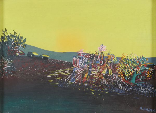 Aldo Dezza : Incantesimo  - Asta Arte Moderna, Contemporanea, '800 e '900 - Associazione Nazionale - Case d'Asta italiane