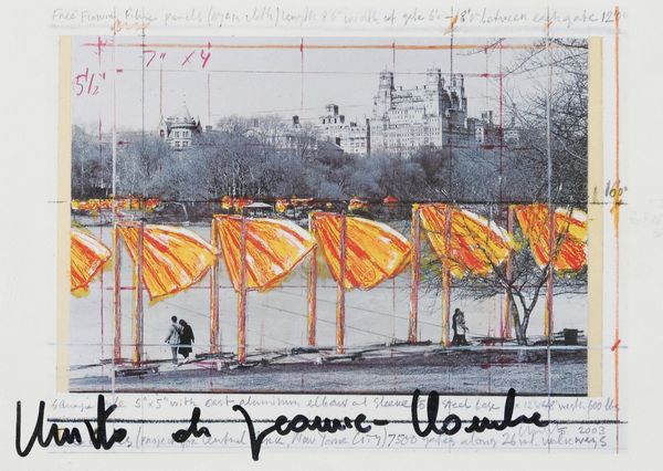 Christo and Jeanne- Claude : Le porte in Central Park New York  - Asta Arte Moderna, Contemporanea, '800 e '900 - Associazione Nazionale - Case d'Asta italiane