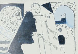 FRANCO ANGELI : Porta rossa  - Asta Arte Moderna, Contemporanea, '800 e '900 - Associazione Nazionale - Case d'Asta italiane