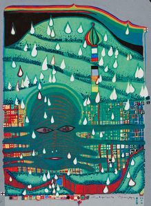 Friedensreich Hundertwasser - Irinaland over the balcans